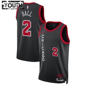 Maillot Enfant Chicago Bulls Lonzo Ball 2023-24 Nike City Edition Noir Swingman